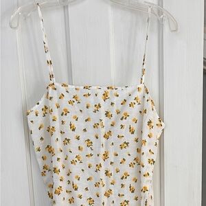 JCrew Linen Cotton Blend Tie Back Midi Dress